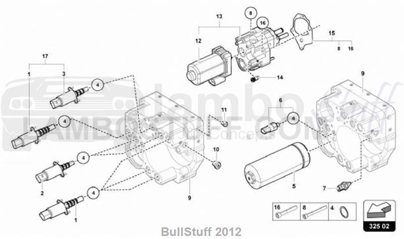 2017 Lamborghini AVENTADOR SV LP750-4 COUPE JAPAN HYDRAULICS CONTROL UNIT (325.02.00)
